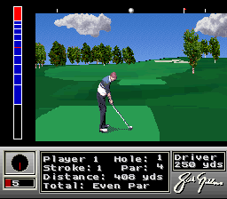 Jack Nicklaus Golf (USA) In game screenshot